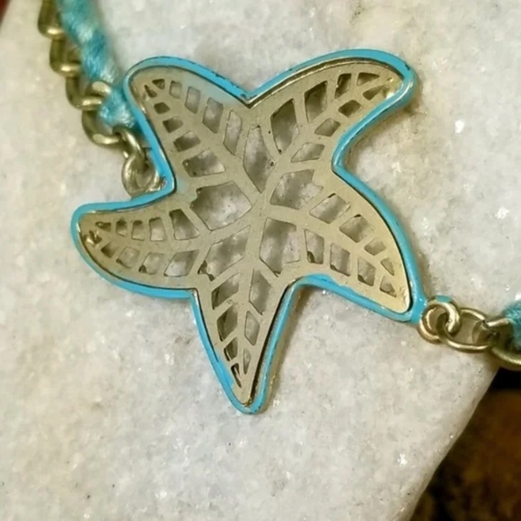 Metal Starfish Link and Corded bracelet - Picture 6 of 9